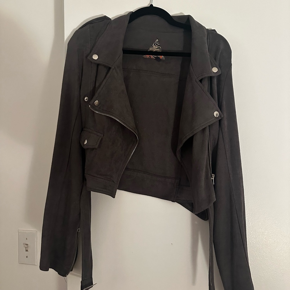 Gray Suede Jacket - image 3